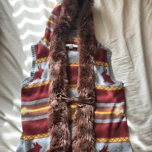 FAUX FUR VEST